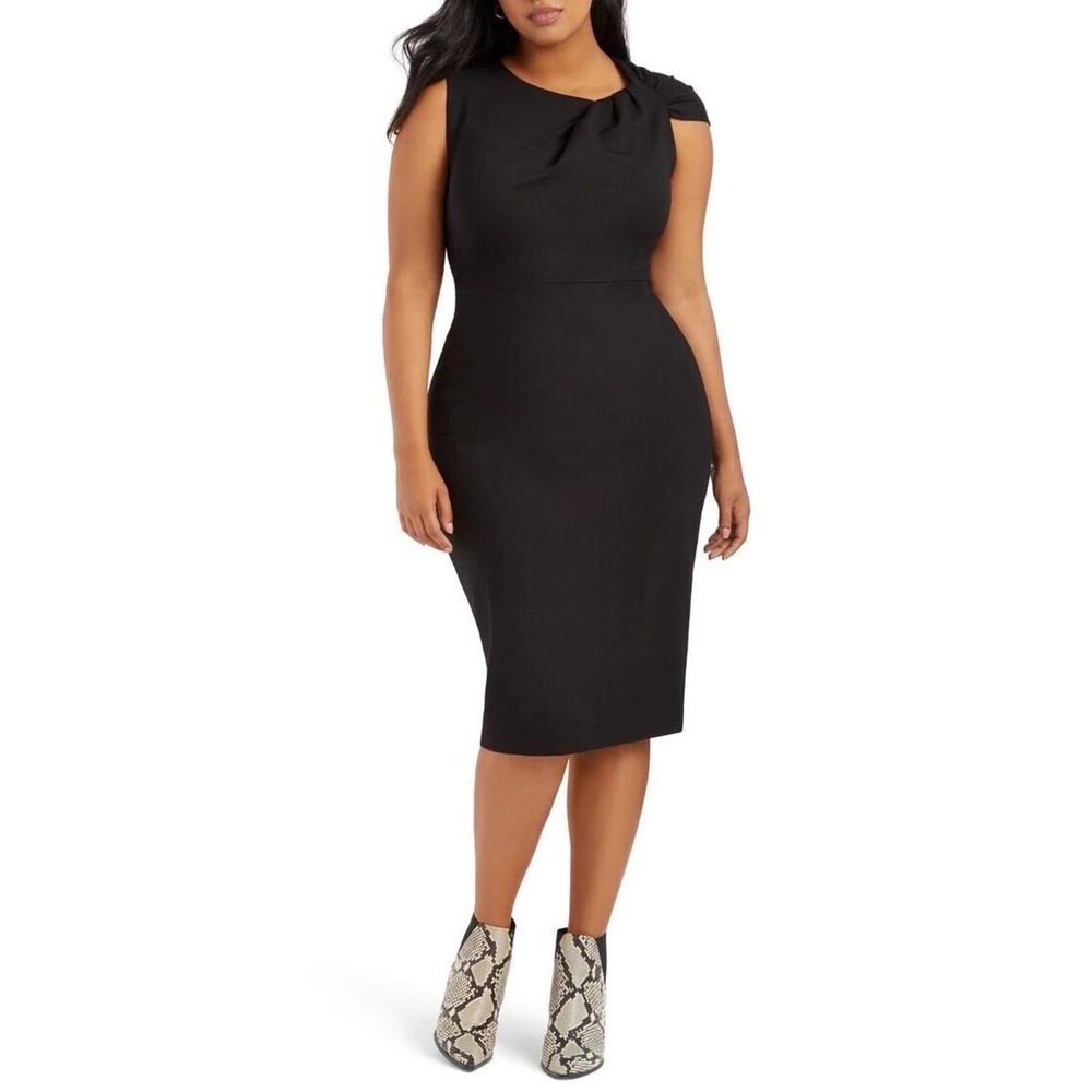 Eloquii Black Sleeveless Dress